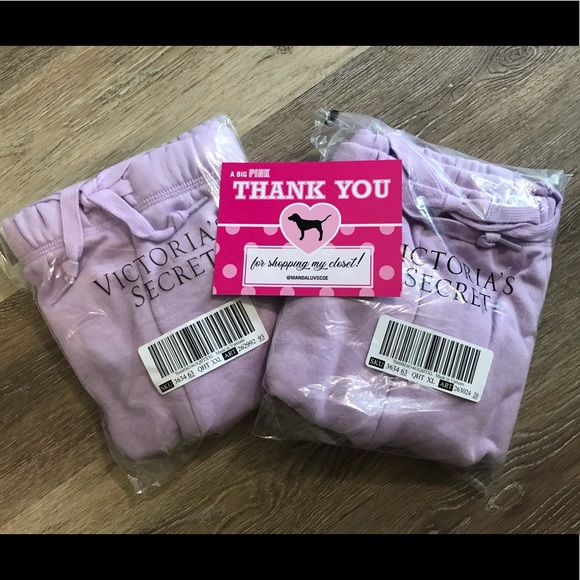 💗VS PINK PURPLE WHITE OMBRE LOGO BOYFRIEND SHORTS - Picture 7 of 8